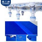 星牌中式鋼庫臺球桌XW8101-9A 定制青花瓷家用桌球臺